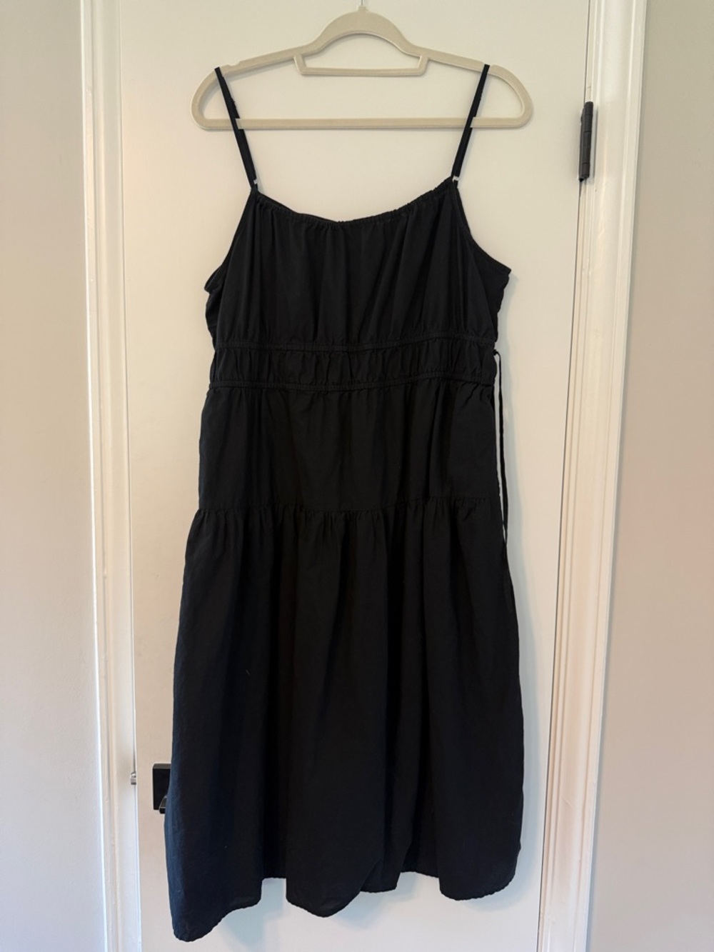 Universal Thread Black Tiered Spaghetti-Strap Midi Dress